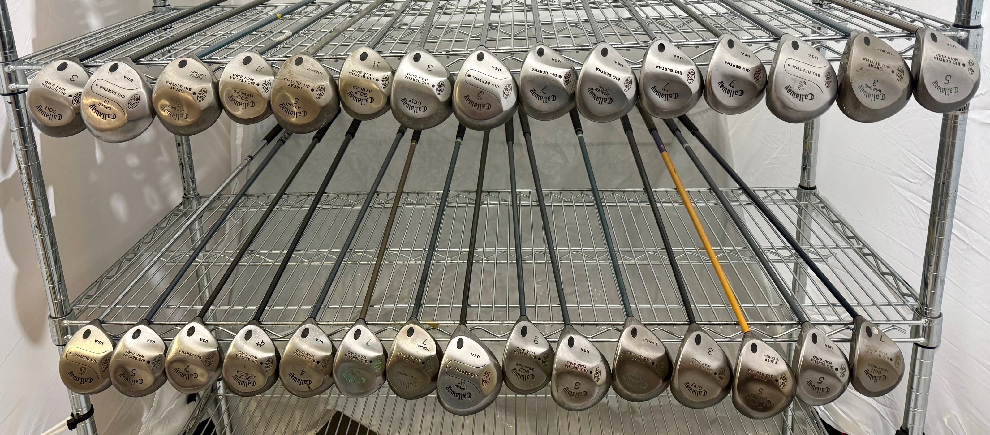 Wholesale Lot of 30 Golf Clubs - Callaway Assorted Fairway Woods-Next Round