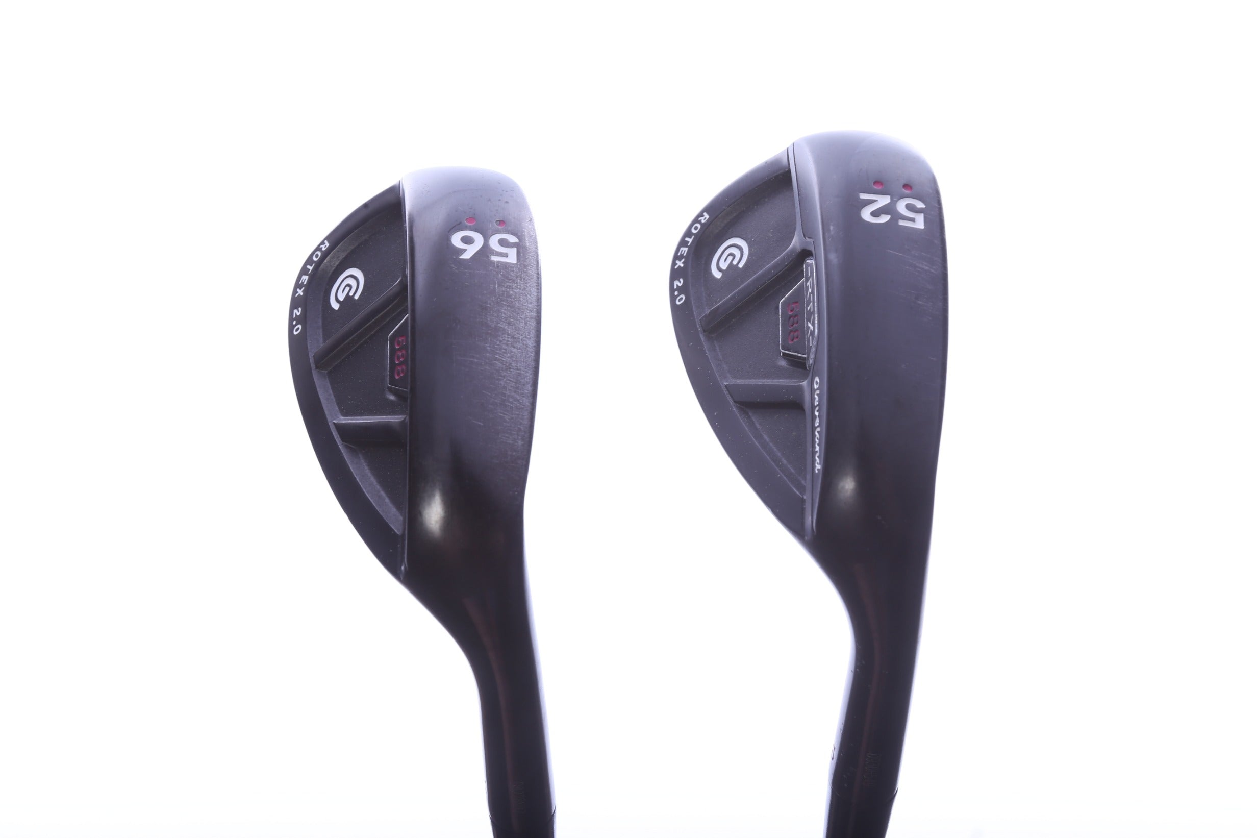 Used Cleveland 588 RTX 2.0 Black Satin Wedge Set - Right-Handed - 52*, 56* - Wedge Flex