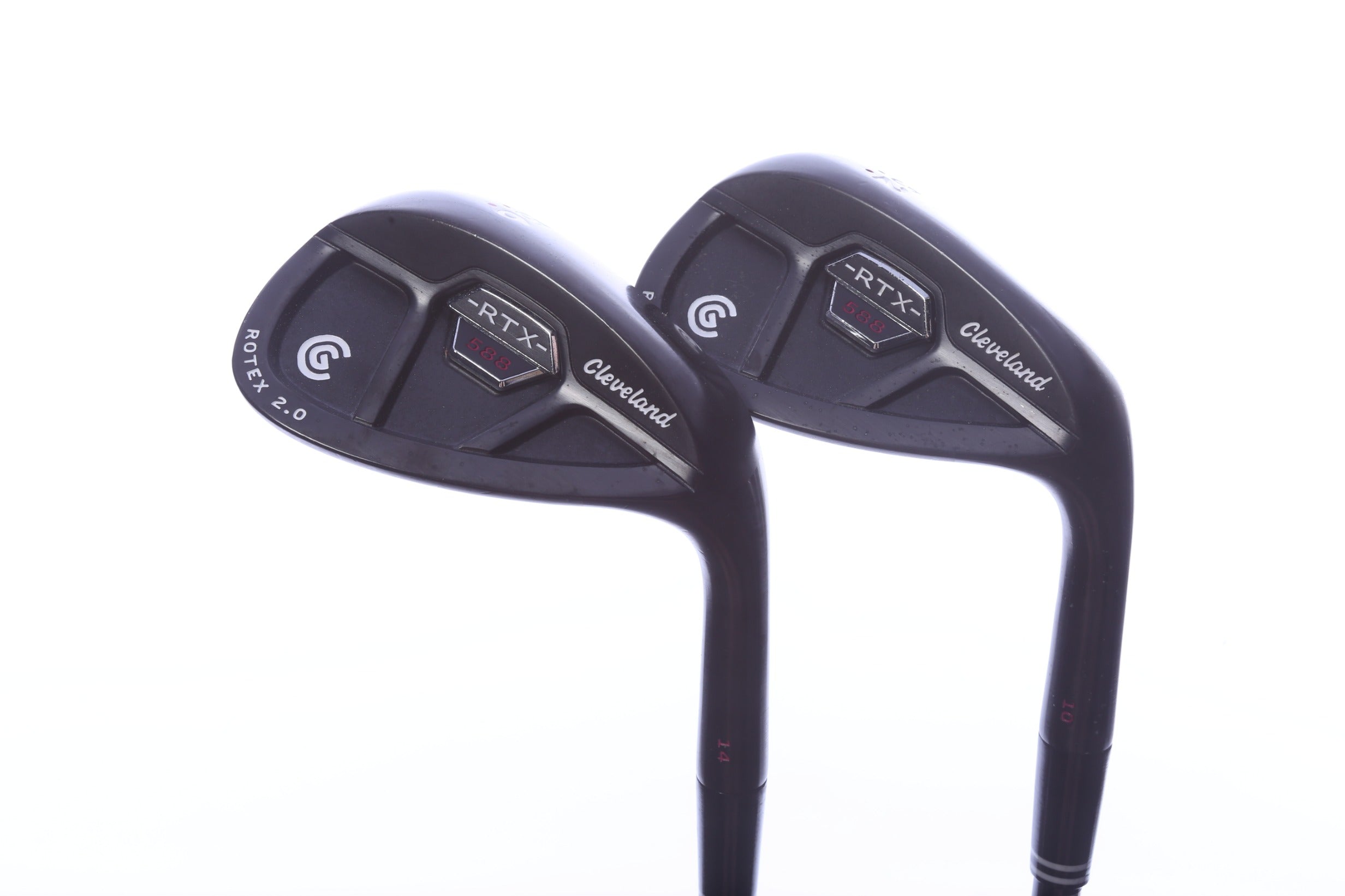 Used Cleveland 588 RTX 2.0 Black Satin Wedge Set - Right-Handed - 52*, 56* - Wedge Flex