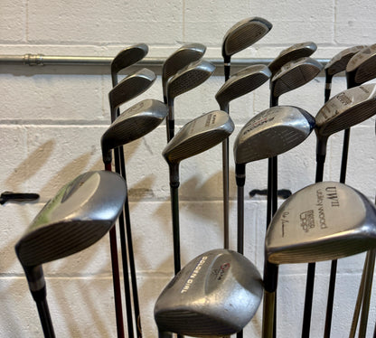 Wholesale Lot of 30 Golf Clubs - Assorted Fairway Woods - RH/LH - Mixed Flexes