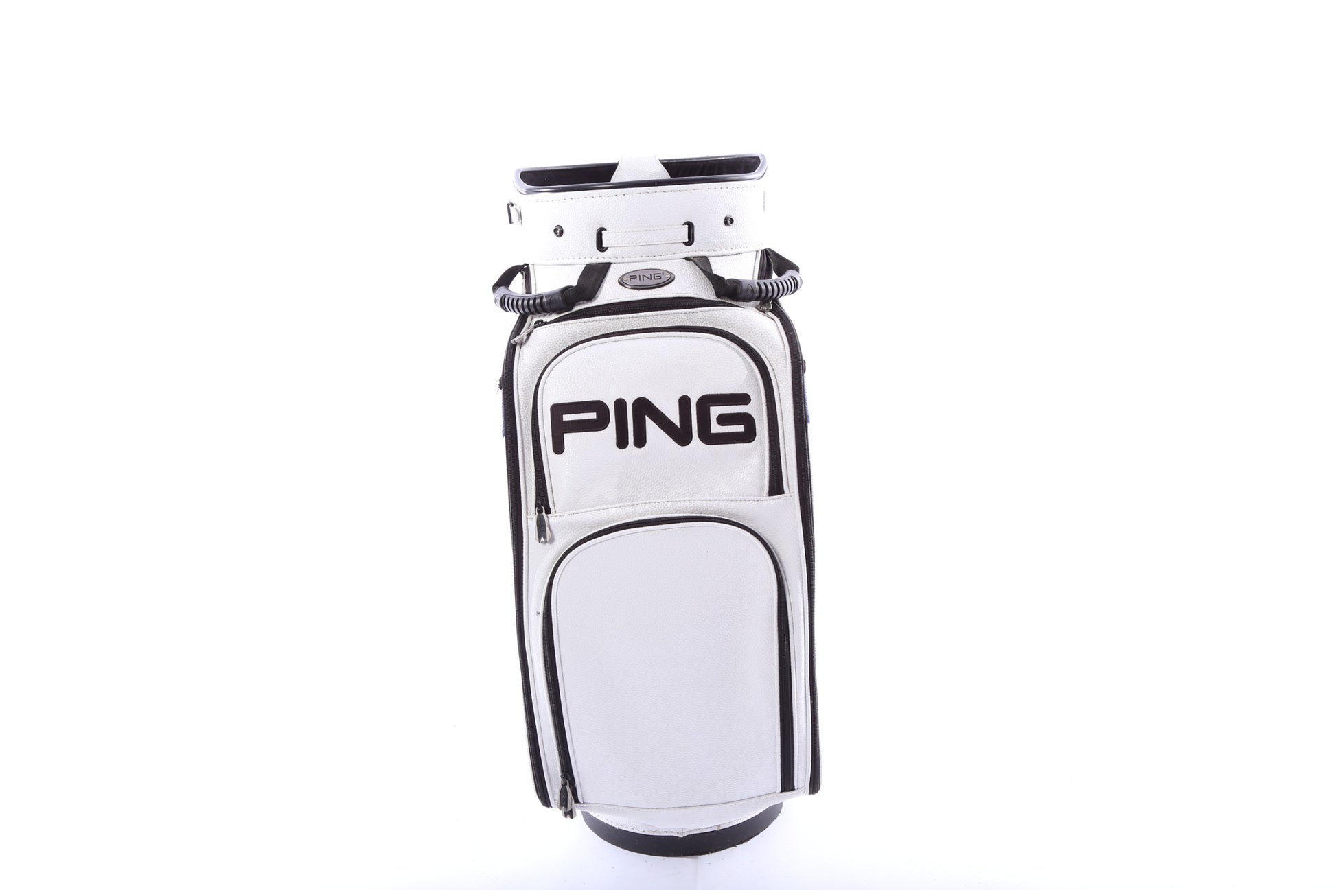 Ping White/Blue Staff Bag 9 Dividers 5 Pockets w/ Raincover-Next Round