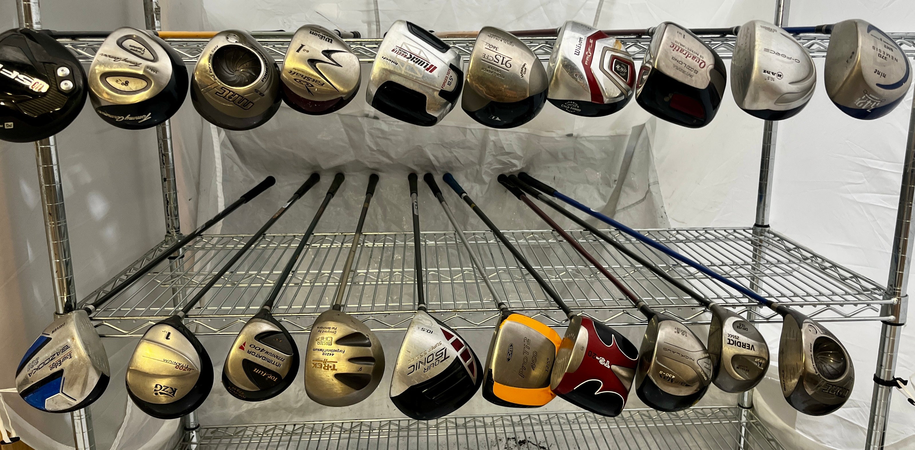 Wholesale Lot of 20 Golf Clubs - Mixed Drivers-Next Round