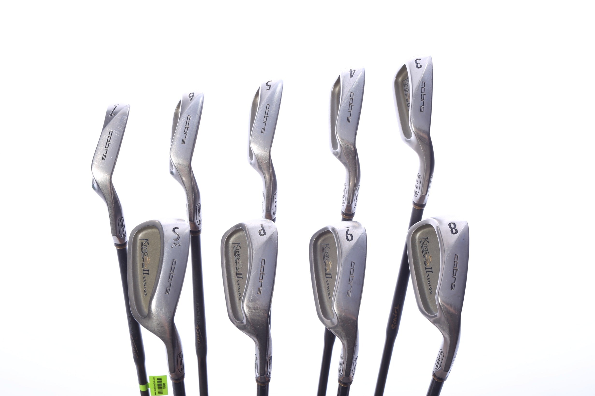 Used Cobra King Cobra 2 Senior Iron Set - Right-Handed - 3-PW, SW - Seniors Flex