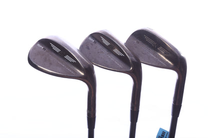 Used Titleist Vokey SM9 Brushed Steel Wedge Set - Right-Handed - 50*, 54*, 58* - Regular Flex-Next Round