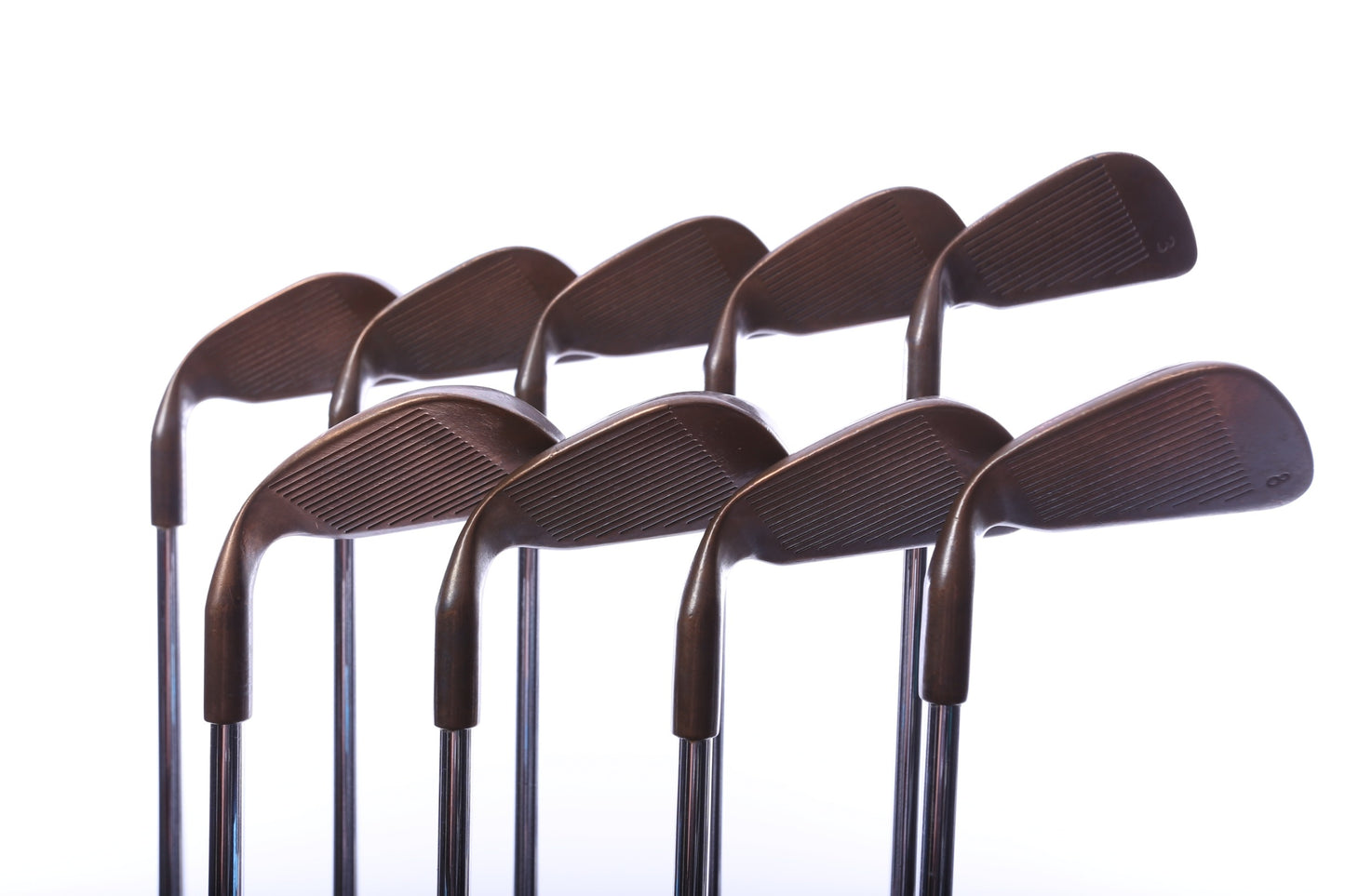 Used Ping Eye 2 Beryllium Copper Iron Set - Right-Handed - 3-PW, SW - Regular Plus Flex-Next Round