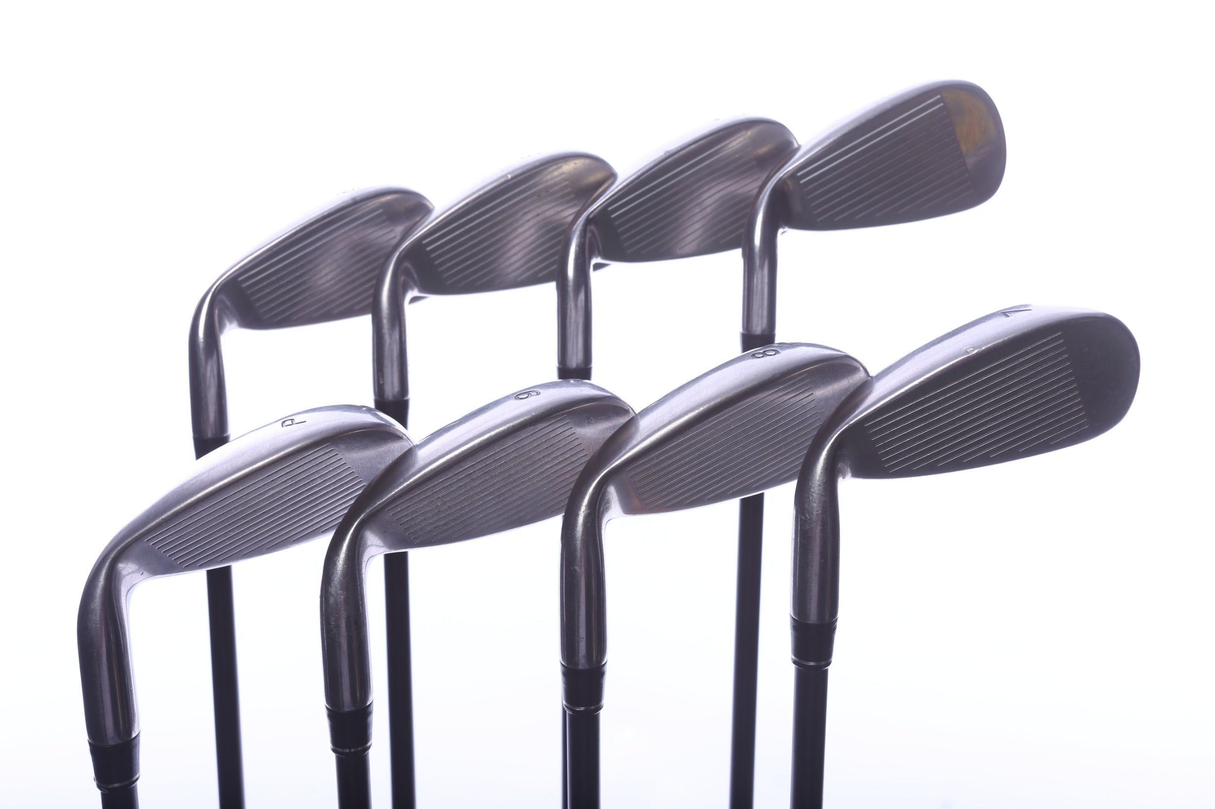 Used TaylorMade rac OS 2005 Iron Set - Right-Handed - 3-PW - Regular Flex