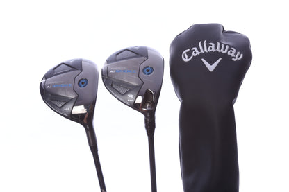 Used Callaway Paradym Ai Smoke Triple Diamond Wood Set - Right-Handed - 3W, 5W - Stiff Flex-Next Round