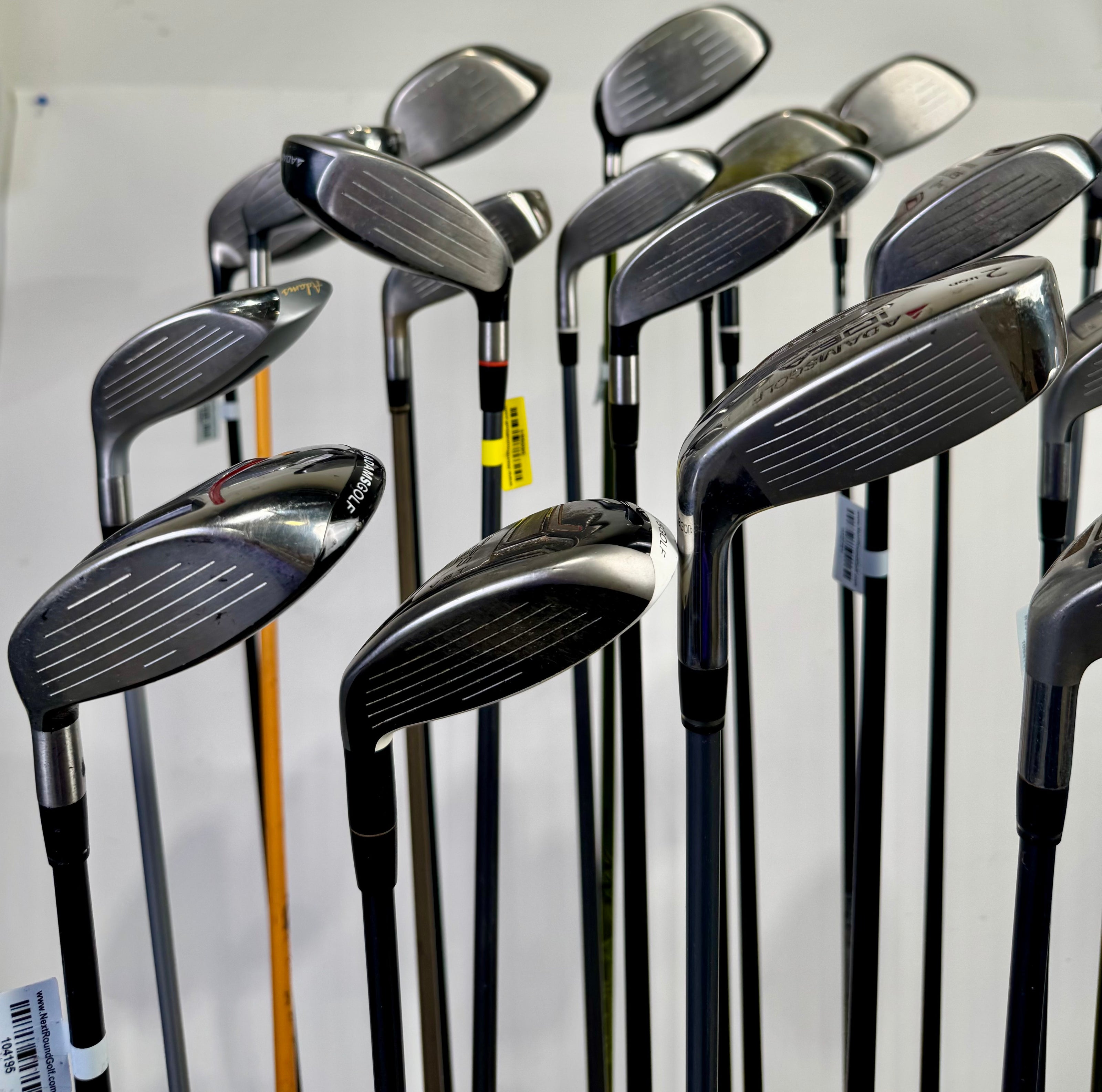 Wholesale Lot of 24 Adams Drivers, Fairway Woods, And Hybrids-Next Round