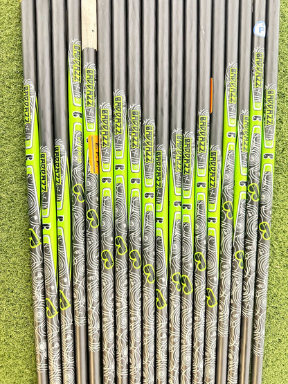 Lot of 18 Premium Golf Shafts - Various Lengths, Flexes, and Brands-Next Round