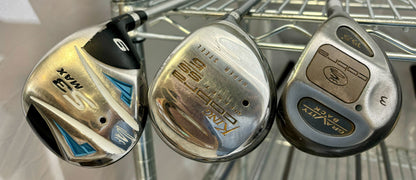 Wholesale Lot of 40 Golf Clubs - TaylorMade Woods and Cobra Baffler Woods-Next Round