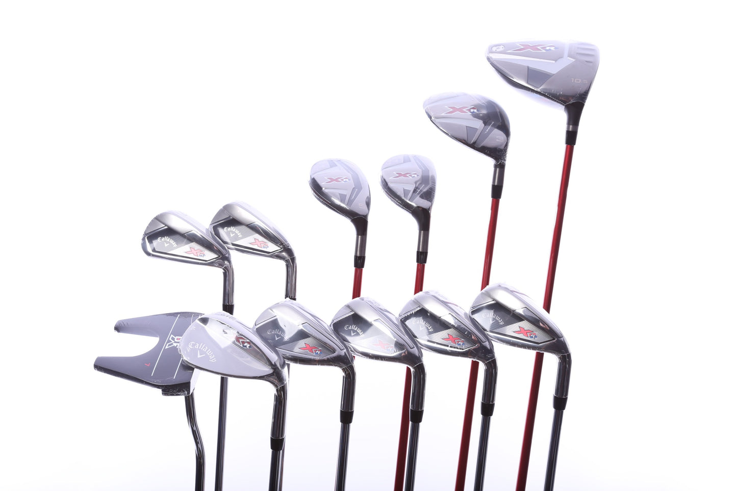 Used Callaway XR Complete Set - Right-Handed - 1W, 3W, 4H, 5H, 6-PW, AW, SW, Putter - Regular Flex-Next Round