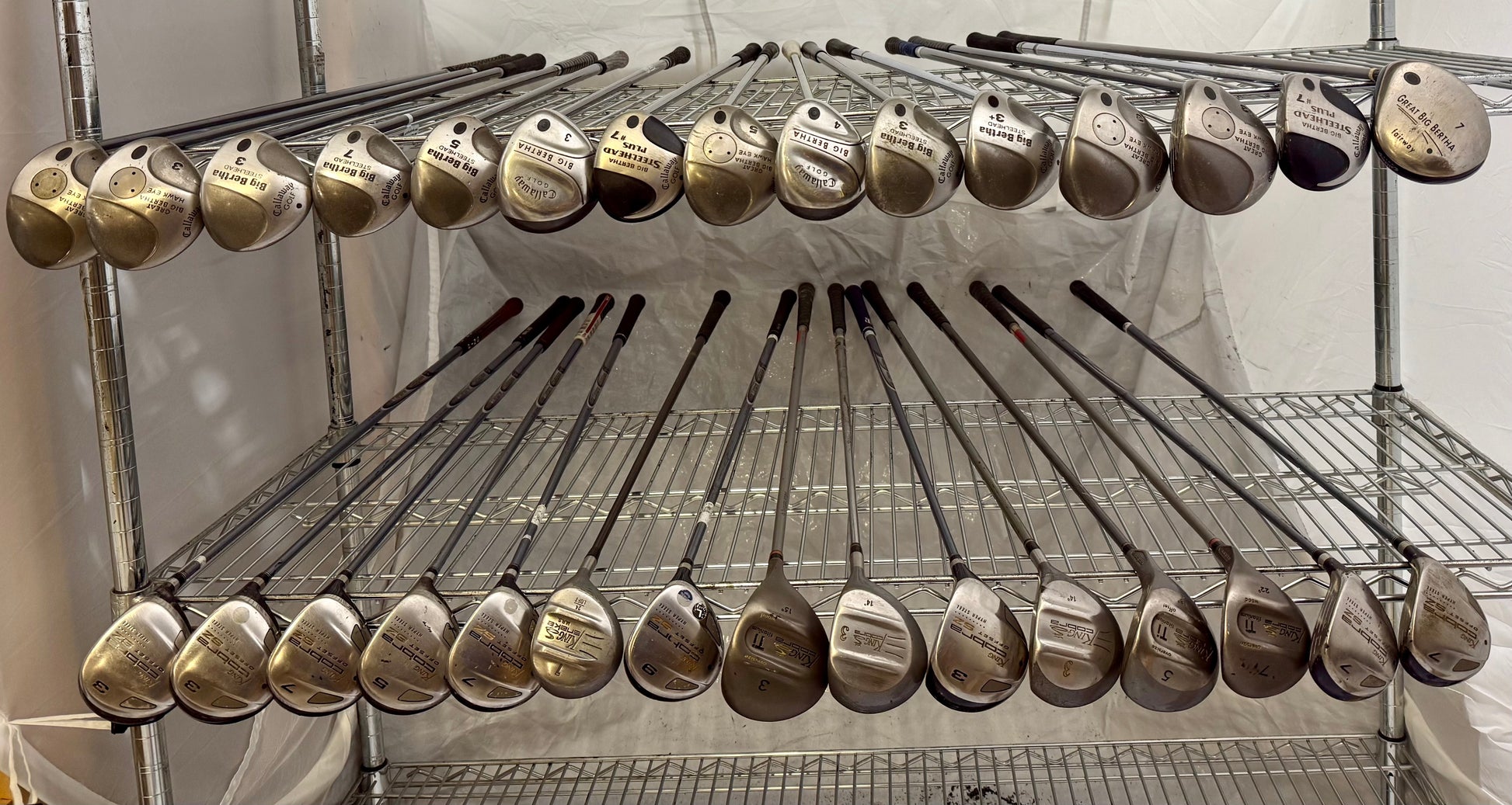 Wholesale Lot of 30 Golf Clubs - Callaway & Cobra Fairway Woods-Next Round