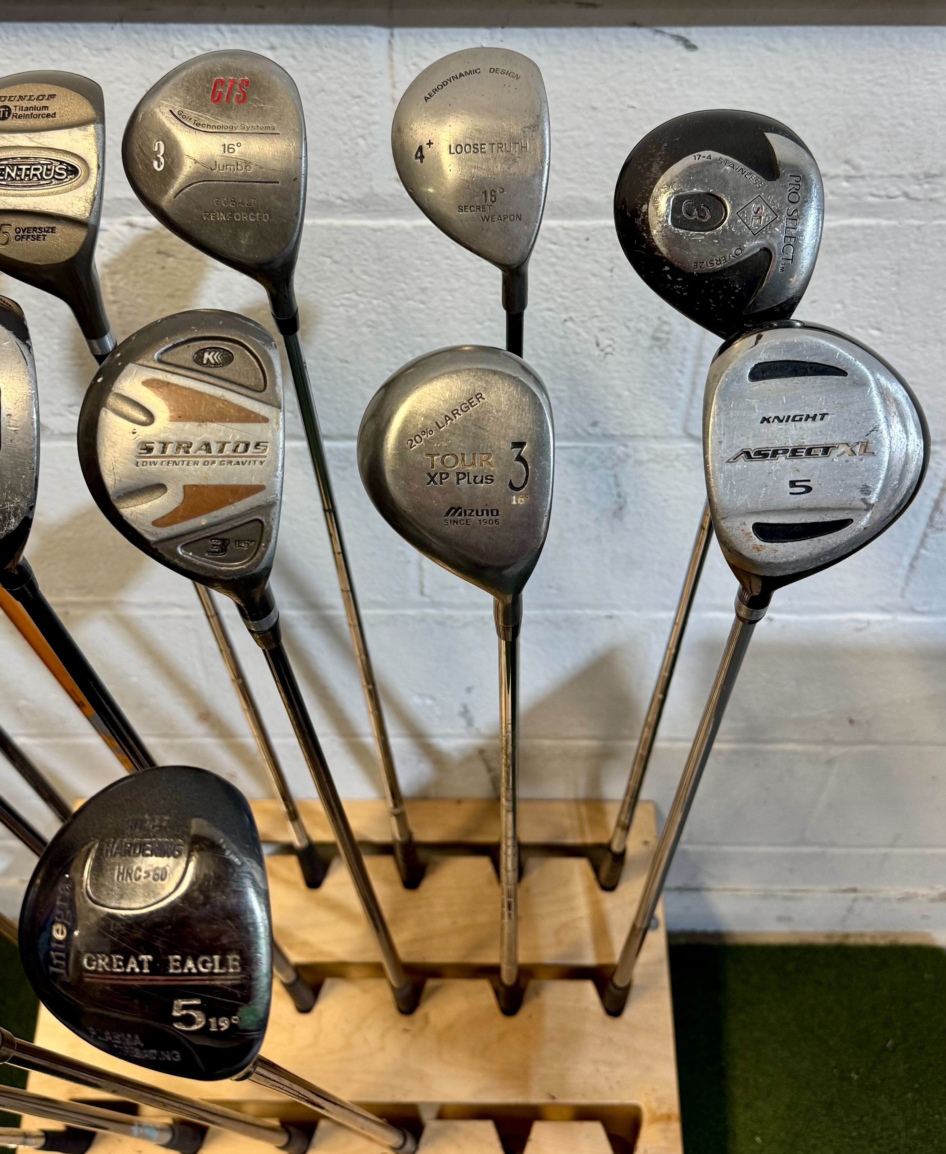 Wholesale Lot of 40 Golf Clubs - Assorted Fairway Woods-Next Round