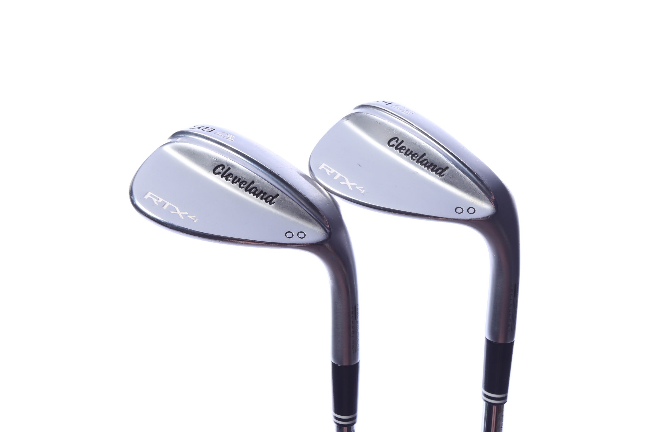 Used Cleveland RTX-4 Mid Grind Tour Satin Wedge Set - Right-Handed - 54*, 58* - Stiff Flex