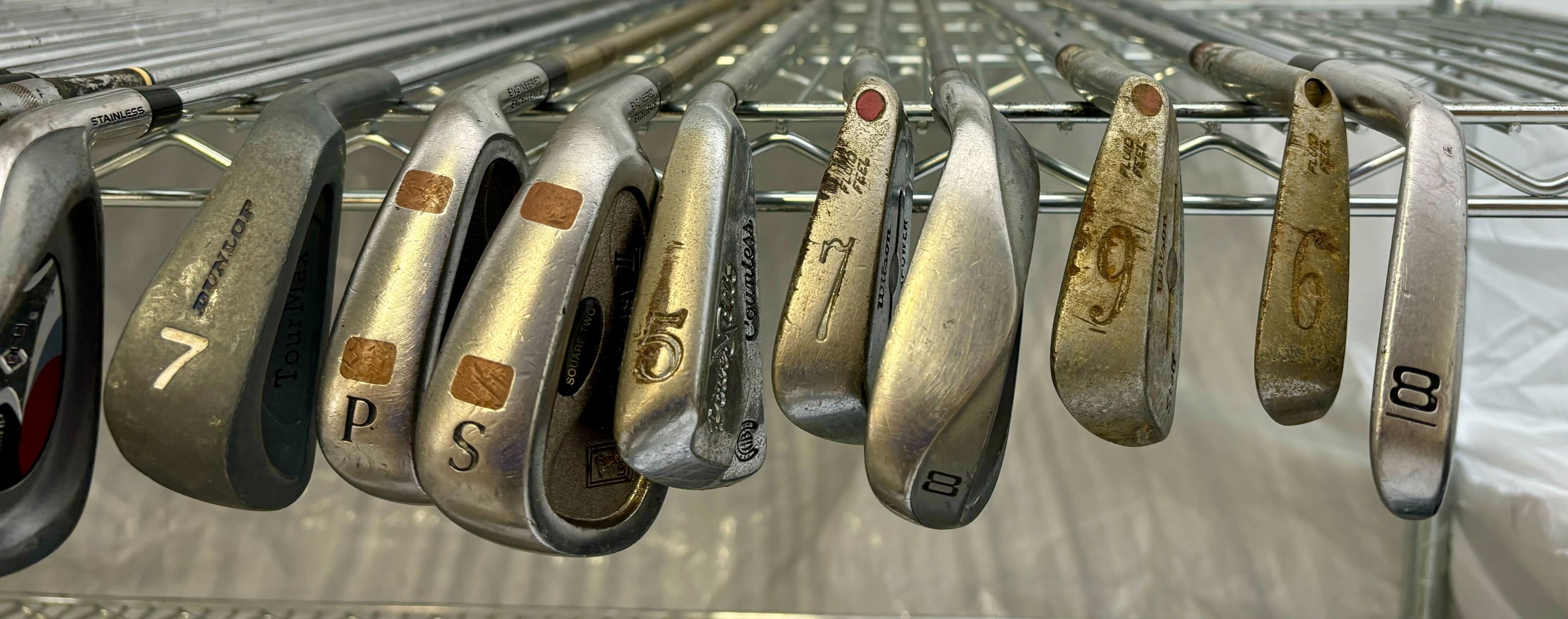 Wholesale Lot of 50 Golf Clubs - Assorted Single Irons and Wedges.-Next Round