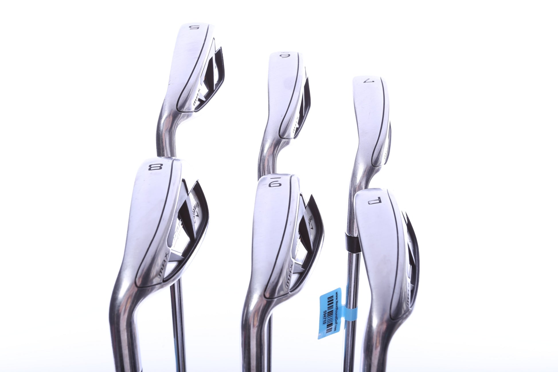 Used Callaway Rogue ST MAX Iron Set - Left-Handed - 5-PW - Stiff Flex-Next Round