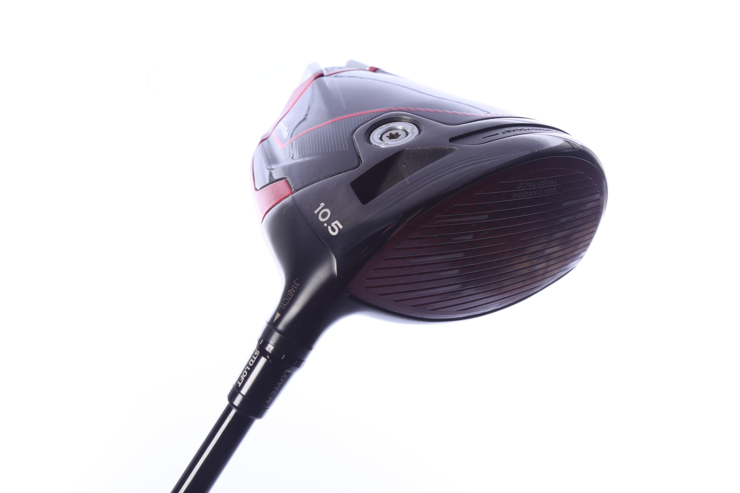 Used TaylorMade STEALTH 2 Driver - 10.5 Degrees - Stiff Flex Mitsubishi Kai'li Deep Waves Red - Right-Handed