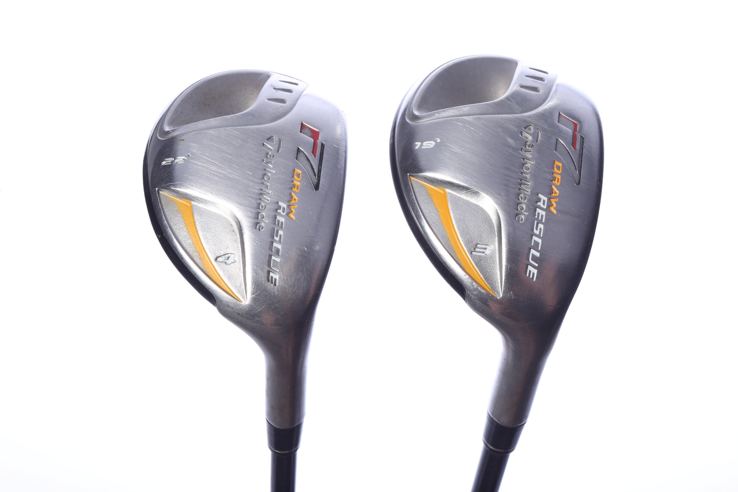 Used TaylorMade R7 Draw Hybrid Set - Right-Handed - 3H, 4H - Regular Flex