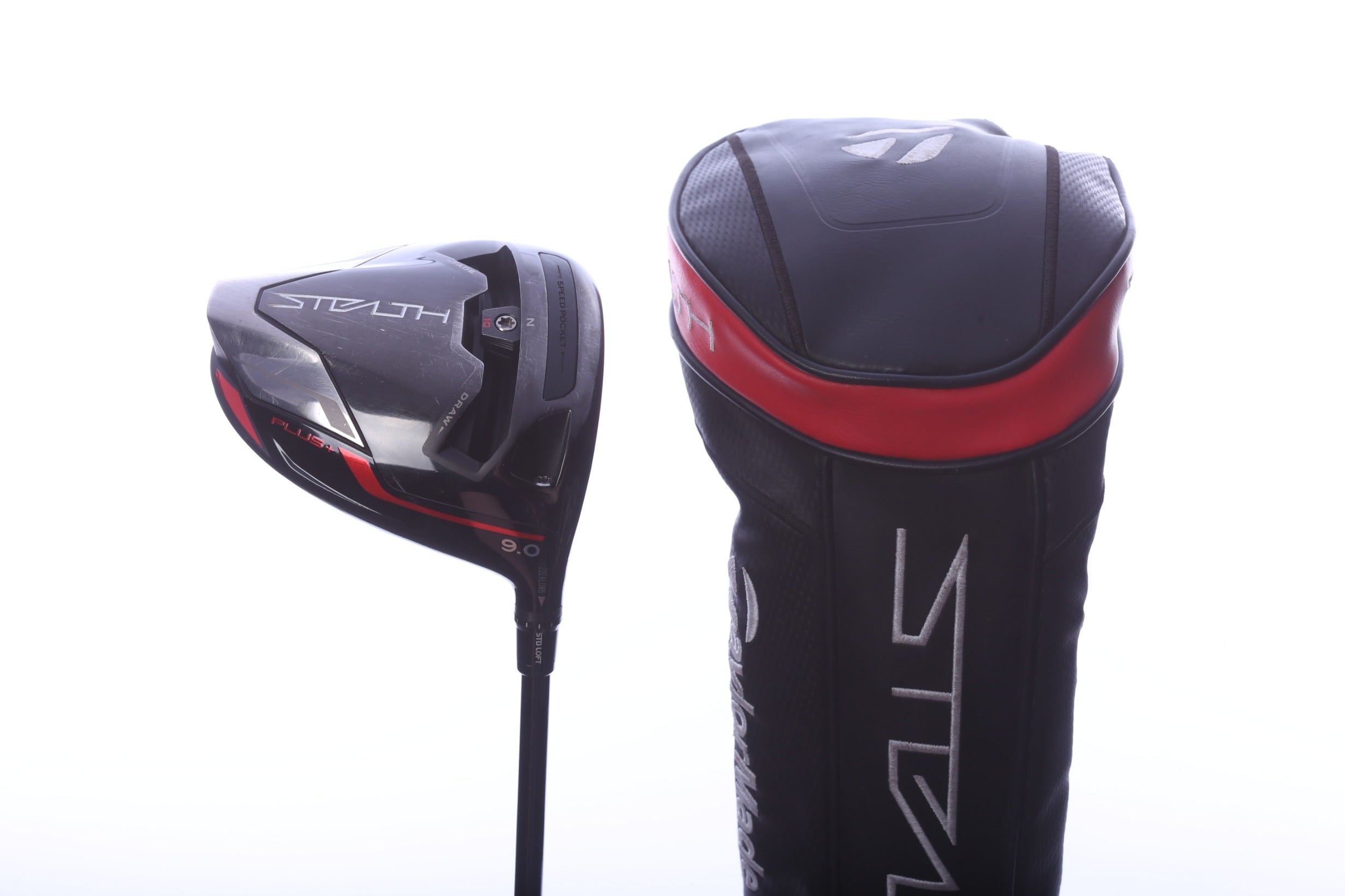 Used TaylorMade STEALTH PLUS Driver - 9 Degrees - Stiff Flex Project X HZRDUS RDX Smoke Red - Right-Handed