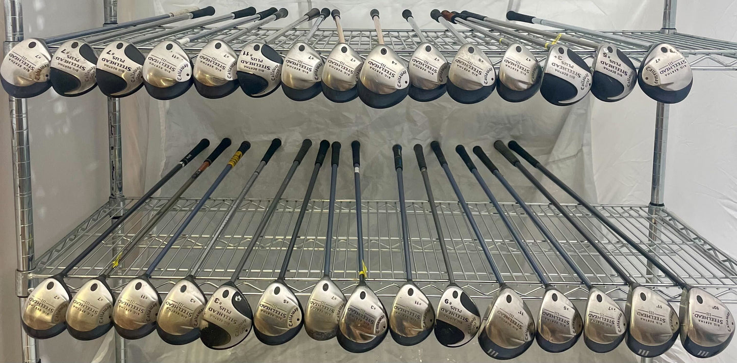 Wholesale Lot of 30Golf Clubs - Callaway Big Bertha Steelhead III-Next Round