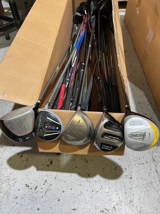 Wholesale Lot of 30 Nicklaus, Patriot Golf, Voltage, etc Driver, Woods, Hybrids-Next Round