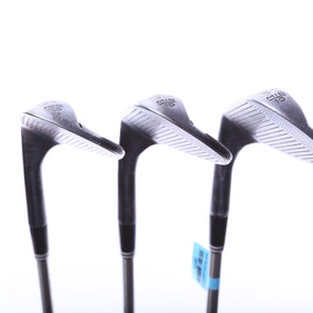 Used Cleveland RTX 6 ZipCore Black Satin Wedge Set - Right-Handed - 50*, 54*, 58* - Regular Flex-Next Round