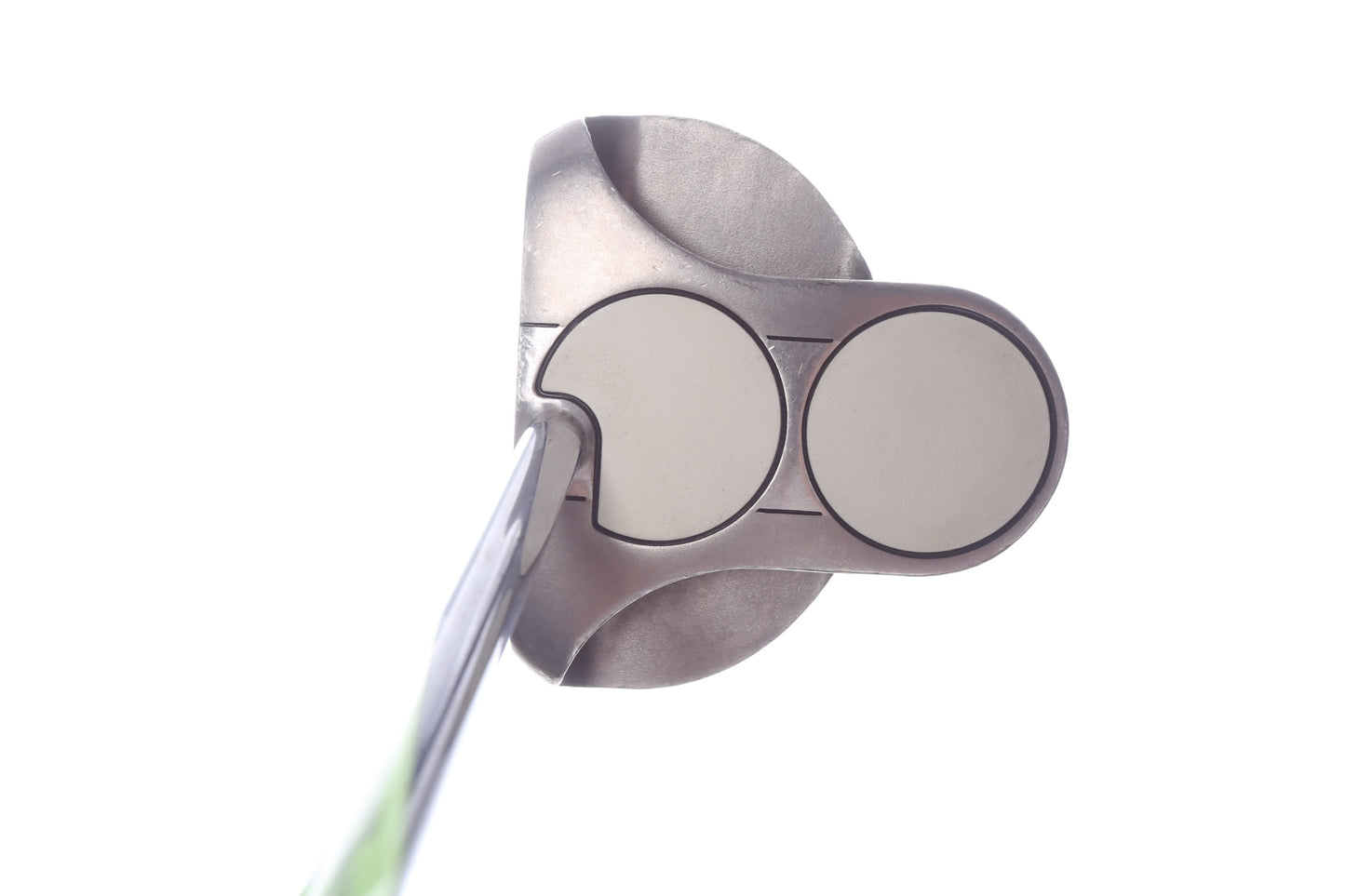 Used Odyssey White Steel 2-Ball Center Shaft Putter - Right-Handed - 35 in - Mallet-Next Round