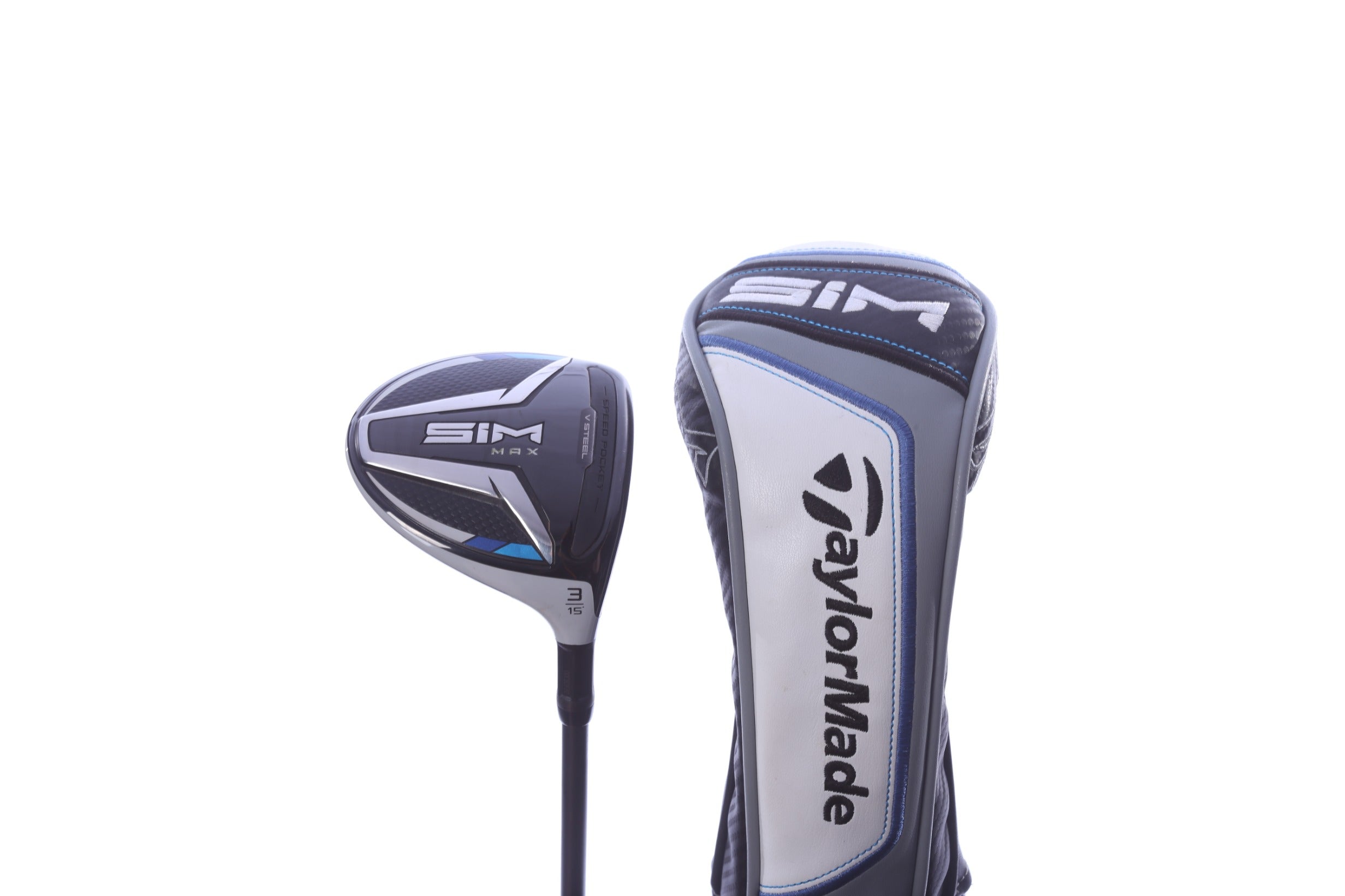 Used TaylorMade SIM MAX 3-Wood - Right-Handed - 15 Degrees - Extra Stiff Flex