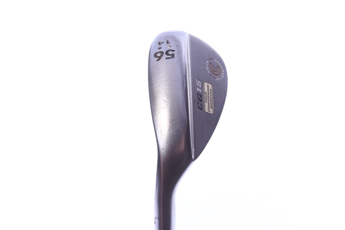 Used Cleveland CG15 Black Pearl Sand Wedge - Left-Handed - 56 Degrees - Wedge Flex
