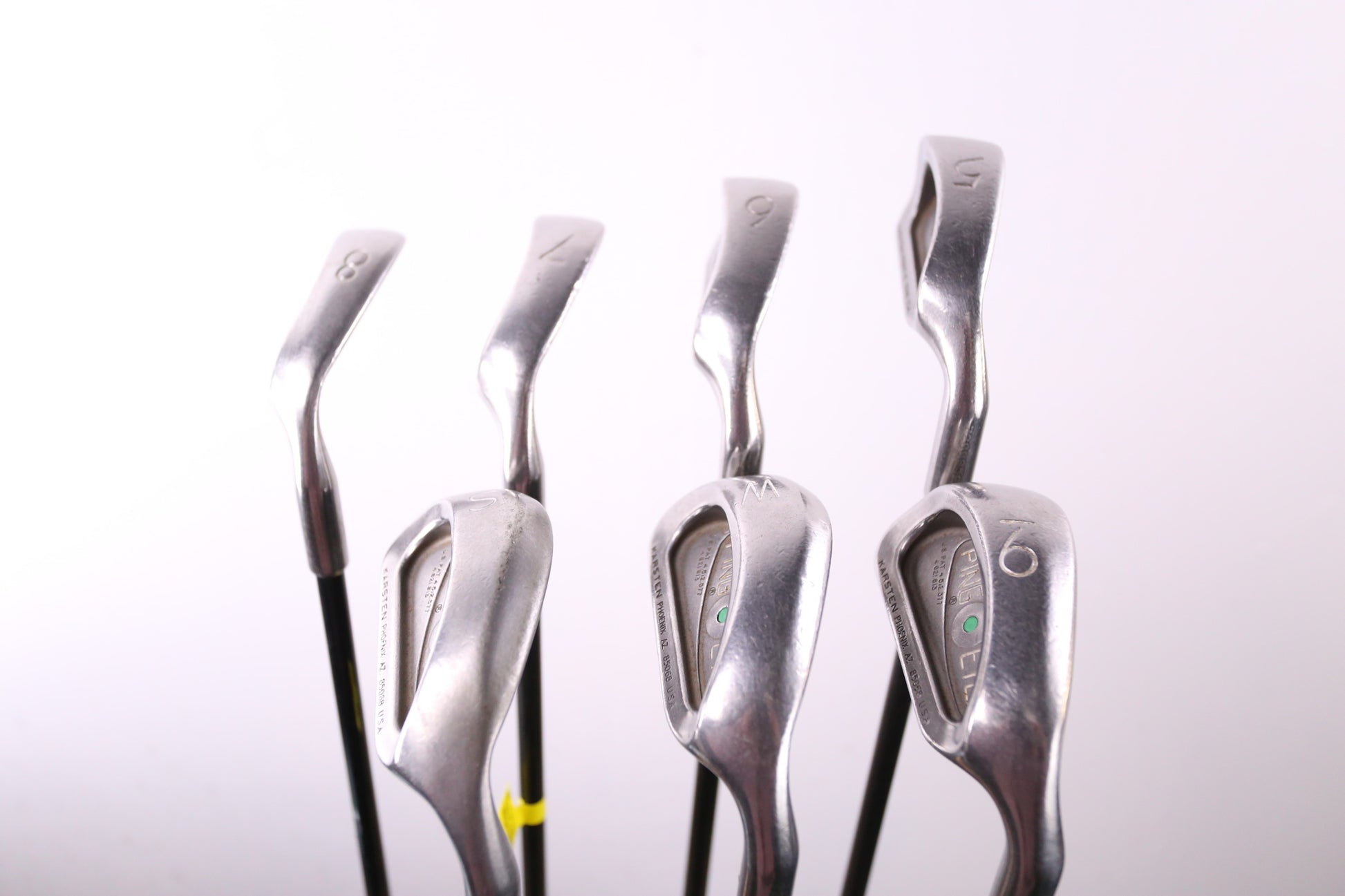 Used Ping Eye 2 Iron Set - Right-Handed - 5-PW, SW - Stiff Flex- Green Dot-Next Round