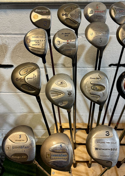 Wholesale Lot of 40 Golf Clubs - Assorted Fairway Woods - RH/LH - Mixed Flexes-Next Round