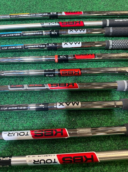 Wholesale Lot of 10 KBS Fitting Club Shafts with TaylorMade Adaptors-Next Round