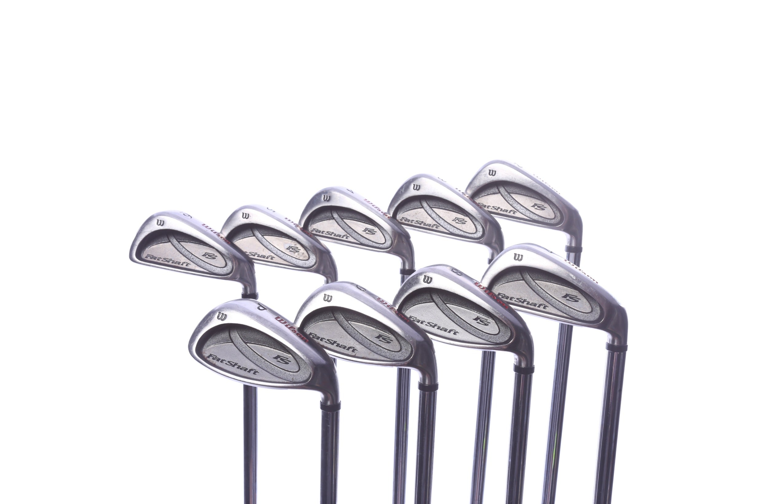 Used Wilson FATSHAFT II Iron Set - Right-Handed - 2-PW - Regular Flex