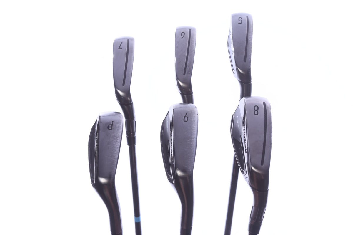 Used TaylorMade Qi Gunmetal Iron Set - Right-Handed - 5-PW - Extra Stiff Flex