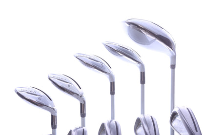 Used TaylorMade Kalea Charcoal Blue No Bag Complete Set - Right-Handed - Driver, 3W, 5W, 5H, 6H, 7-PW, SW - Ladies Flex