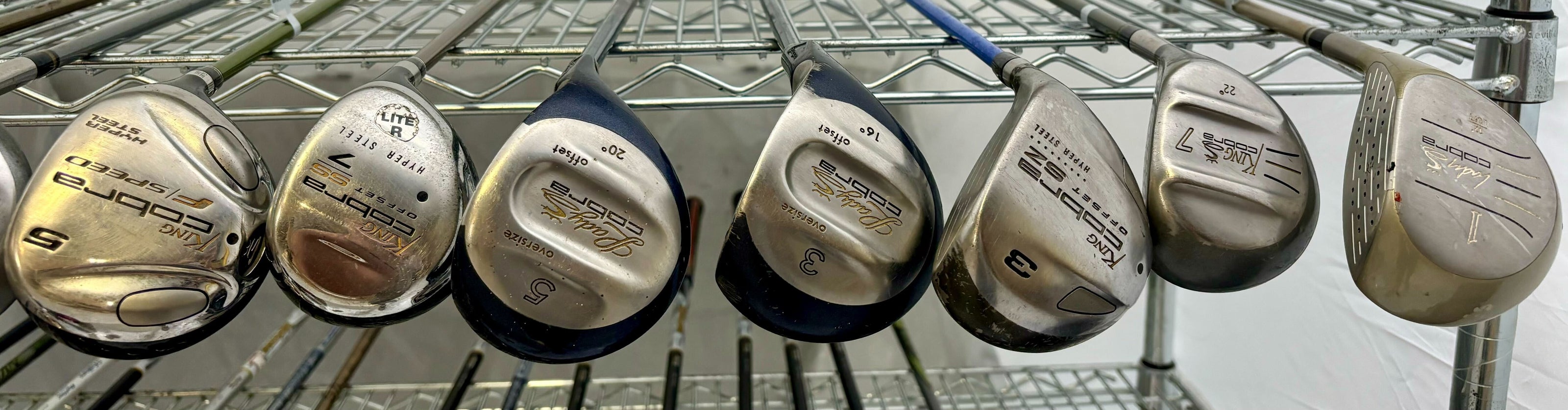 Wholesale Lot of 30 Golf Clubs - Cobra Fairway Woods and Hybrids-Next Round