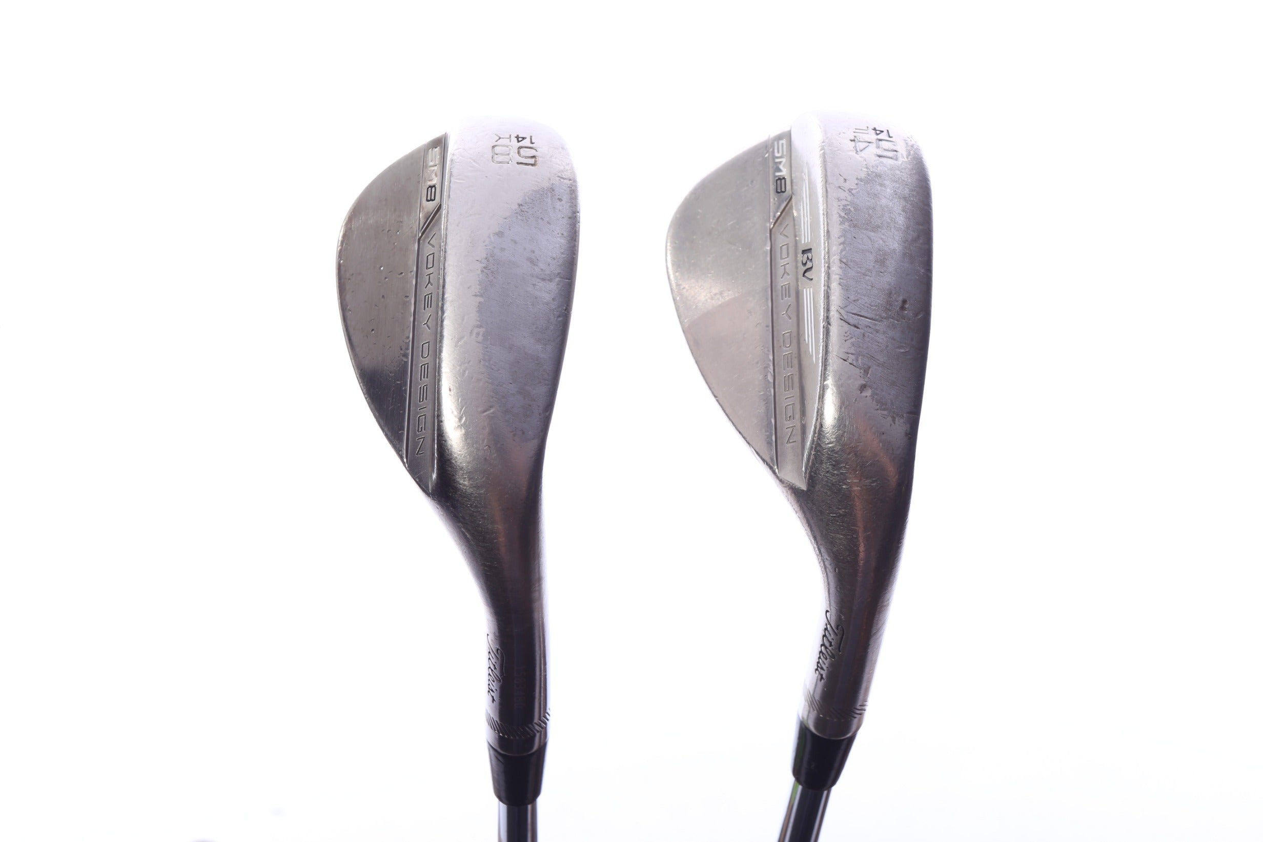 Used Titleist Vokey SM8 Brushed Steel Wedge Set - Right-Handed - 54*, 58* - Wedge Flex-Next Round