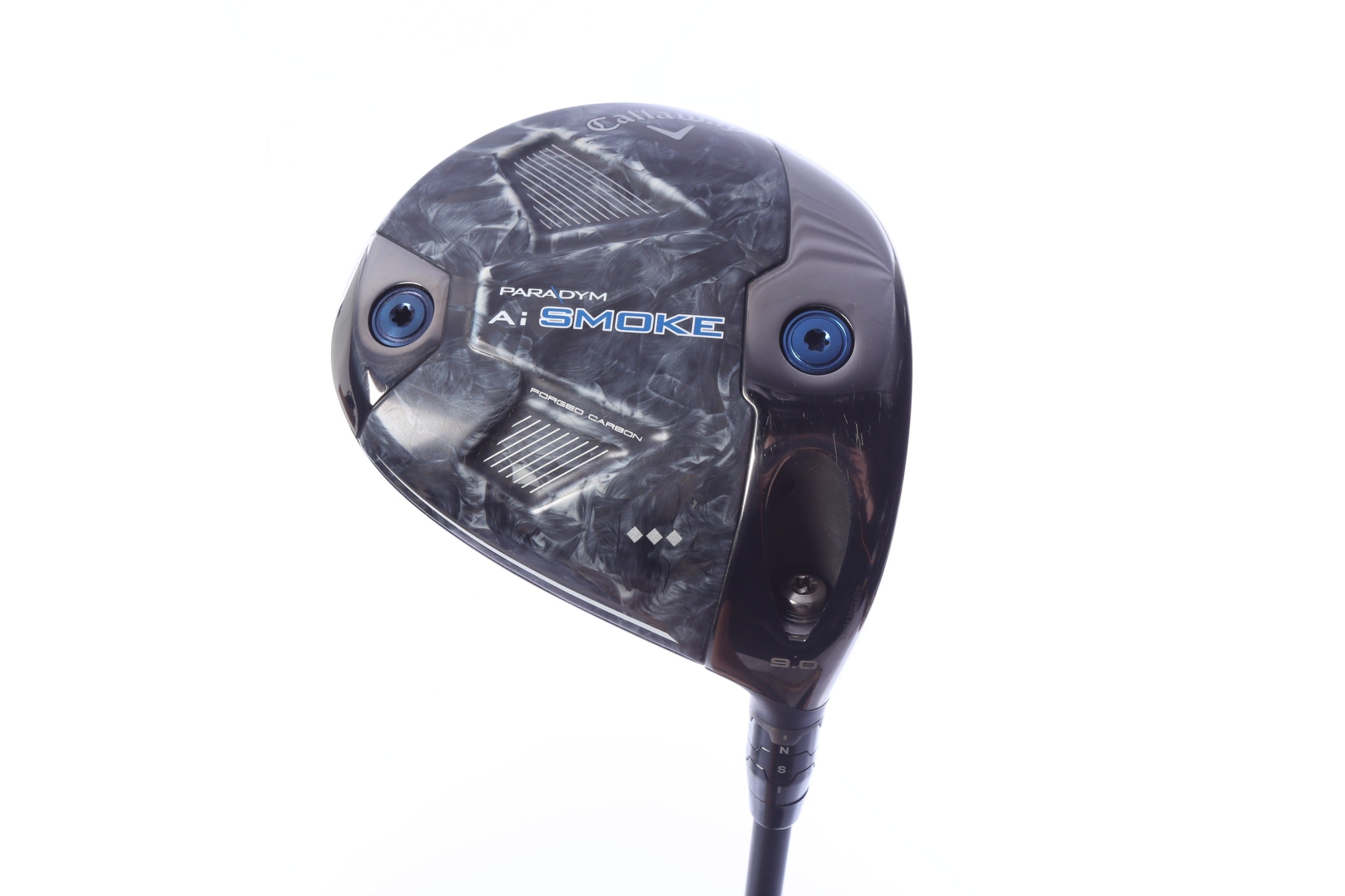 Used Callaway Paradym Ai Smoke Triple Diamond Driver - 9 Degrees - Extra Stiff Flex Mitsubishi Tensei Blue AV Series - Right-Handed