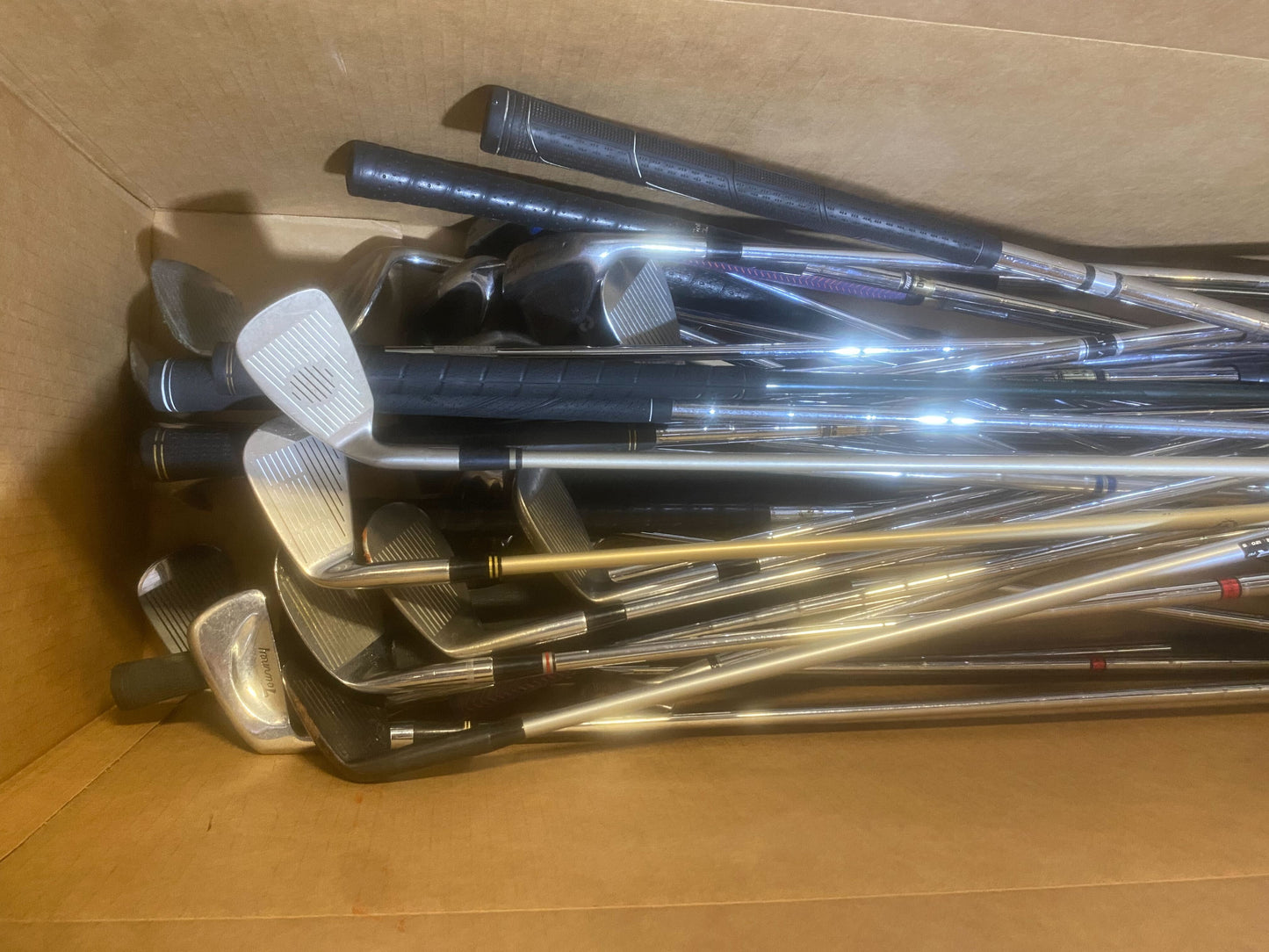 Wholesale Lot of 50 Assorted Single Irons. Taylormade, Cobra, Top Flite, Callaway-Next Round