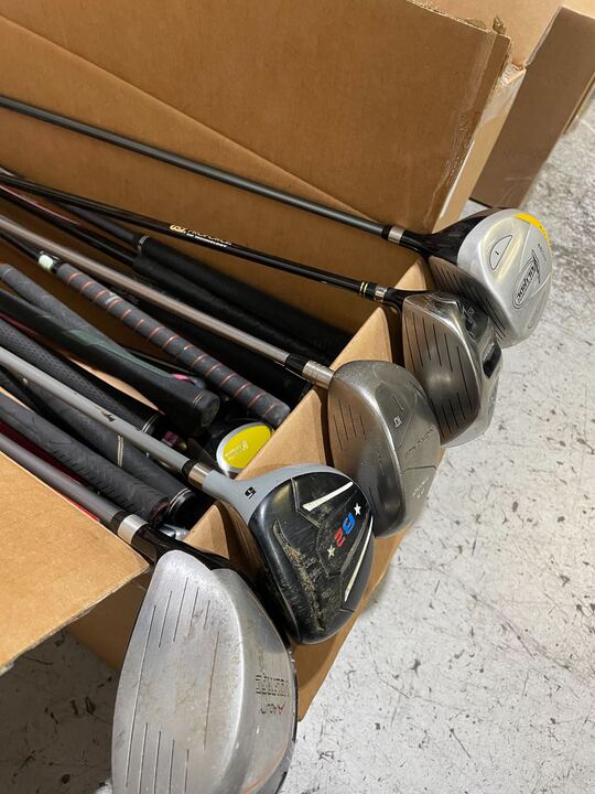 Wholesale Lot of 30 Nicklaus, Patriot Golf, Voltage, etc Driver, Woods, Hybrids-Next Round