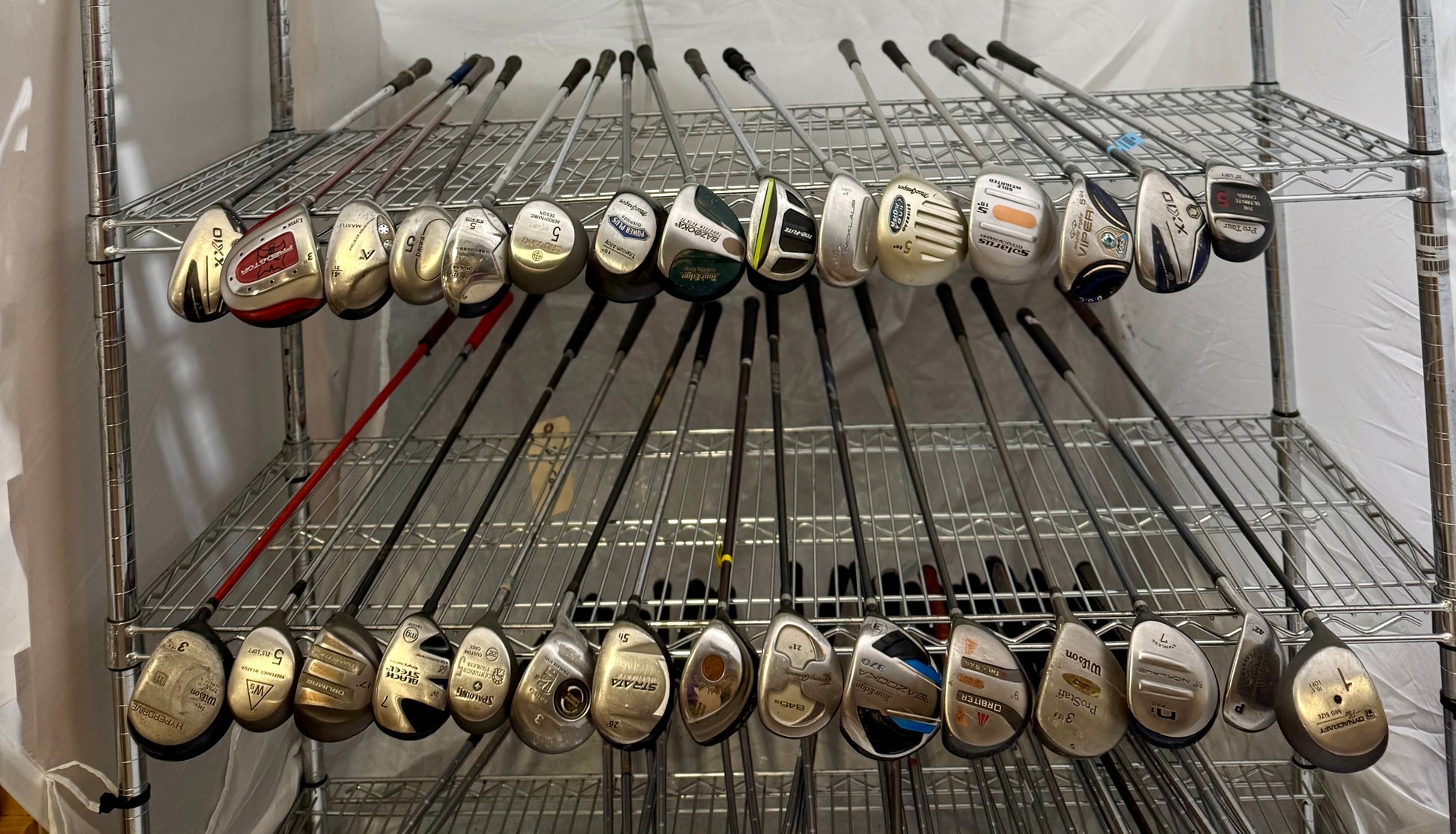 Wholesale Lot of 30 Golf Clubs - Assorted Fairway Woods & Hybrids-Next Round