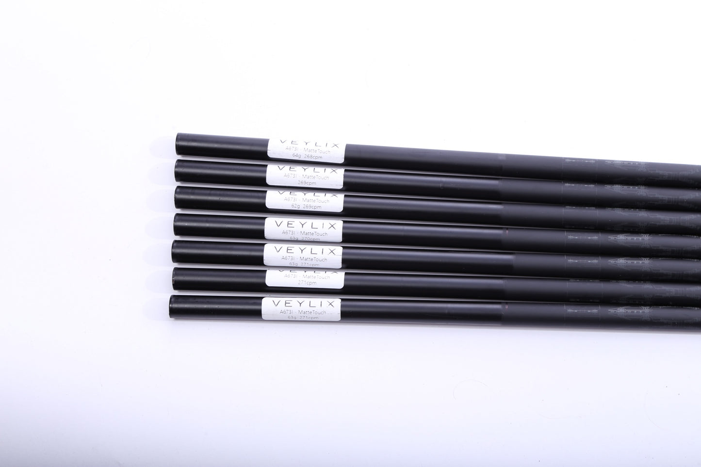 Used Veylix Alpina Iron Stiff Graphite Iron Shaft Set 40"-Next Round