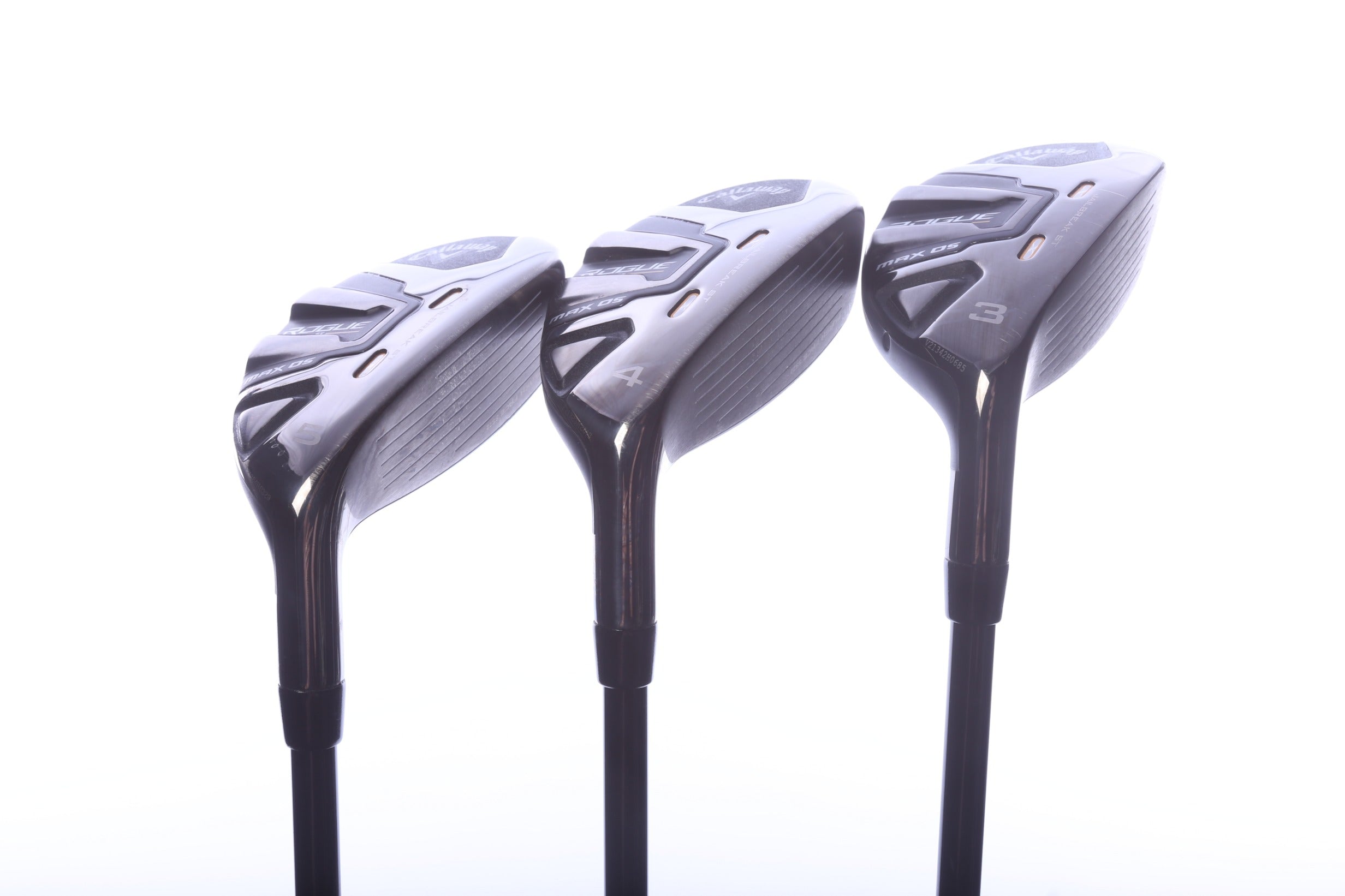 Used Callaway Rogue ST MAX OS Hybrid Set - Right-Handed - 3H, 4H, 5H - Regular Flex