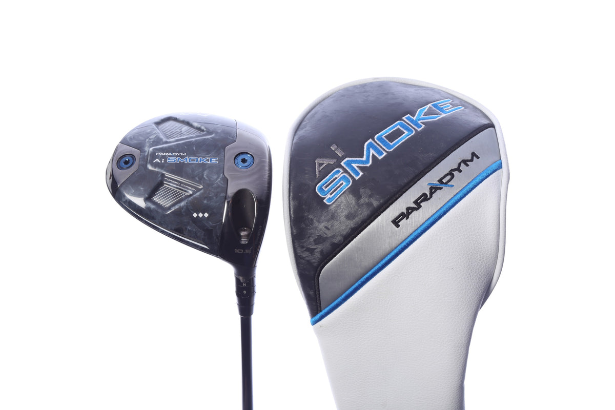 Used Callaway Paradym Ai Smoke Triple Diamond Driver - 10.5 Degrees - Stiff Flex Mitsubishi Kai'li White - Right-Handed