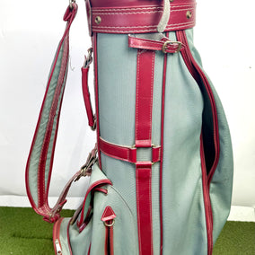 Maxfli Golf Bag - 5 pockets and 3 dividers. Green and Red.-Next Round