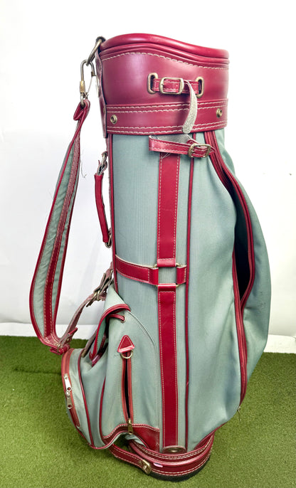 Maxfli Golf Bag - 5 pockets and 3 dividers. Green and Red.-Next Round