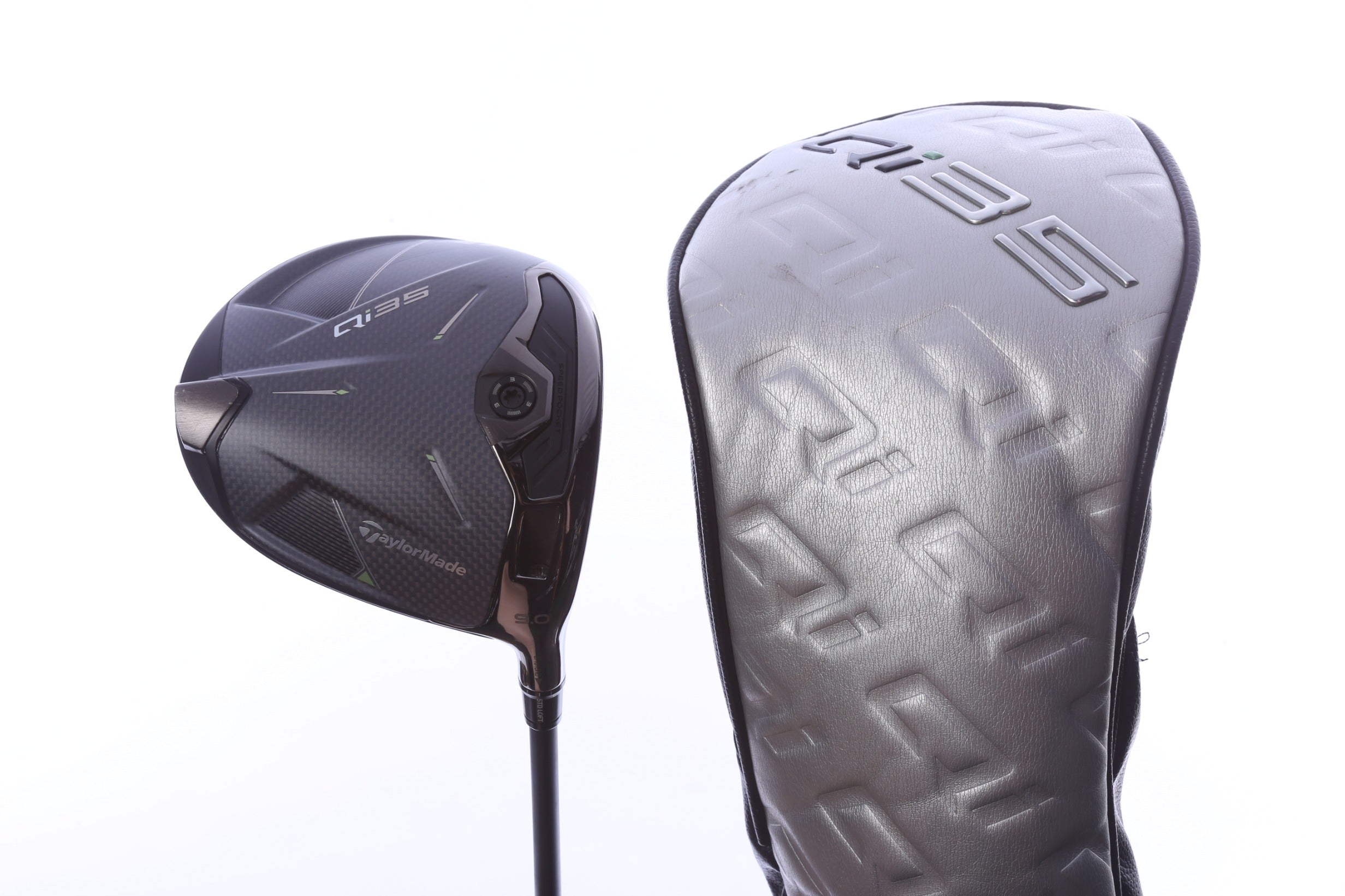 Used TaylorMade Qi35 Driver - 9 Degrees - Stiff Flex Mitsubishi Kai'li Dark Waves Blue CB - Right-Handed-Next Round