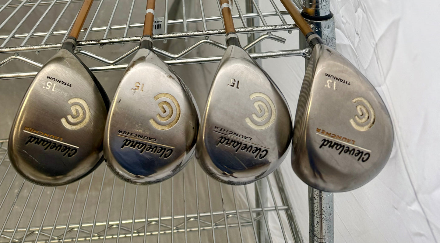 Wholesale Lot of 15 Golf Clubs - Cleveland Launcher Fairway Woods-Next Round