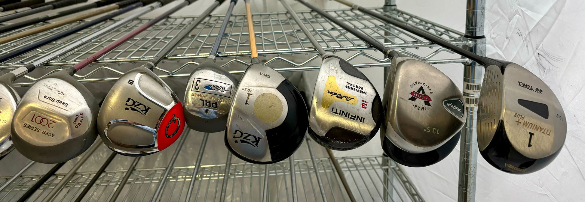 Wholesale Lot of 30 Golf Clubs - Assorted Fairway Woods and Drivers-Next Round