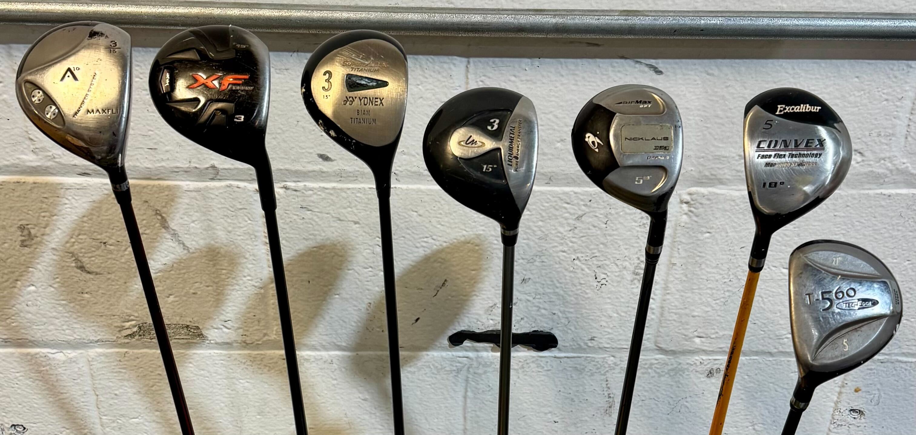 Wholesale Lot of 30 Golf Clubs - Assorted Fairway Woods - RH/LH - Mixed Flexes